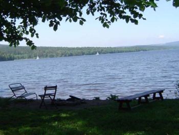 Uferbereich in Kobylnice am Lipno Stausee