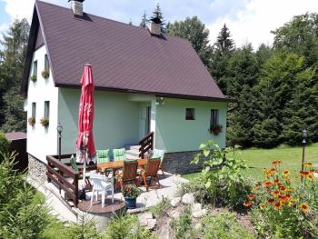 am Lipno Stausee oder Moldaustausee Ferienhäuser mit Ruderboot bis 7 Personen