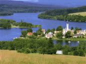 die kleine Ortschaft Frymburk am Lipno Stausee Urlaub