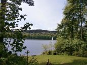 am Moldaustausee Ferienhaus direkt am Ufer zum Angeln