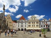 Schloss in Cesky Krumlov Region Lipnostausee