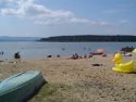 Badestrand in der Ferienhaussiedlung Kovarov