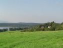 Fernblick zur Ferienhaussiedlung Kovarov