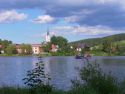 Blick auf Frymburk am Lipno See