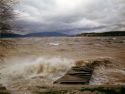 Sturm Wetter auf dem Lipno Stausee