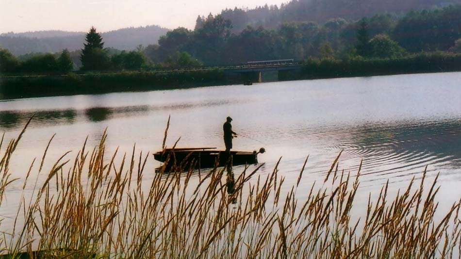 Angeln am Lipno Stausee